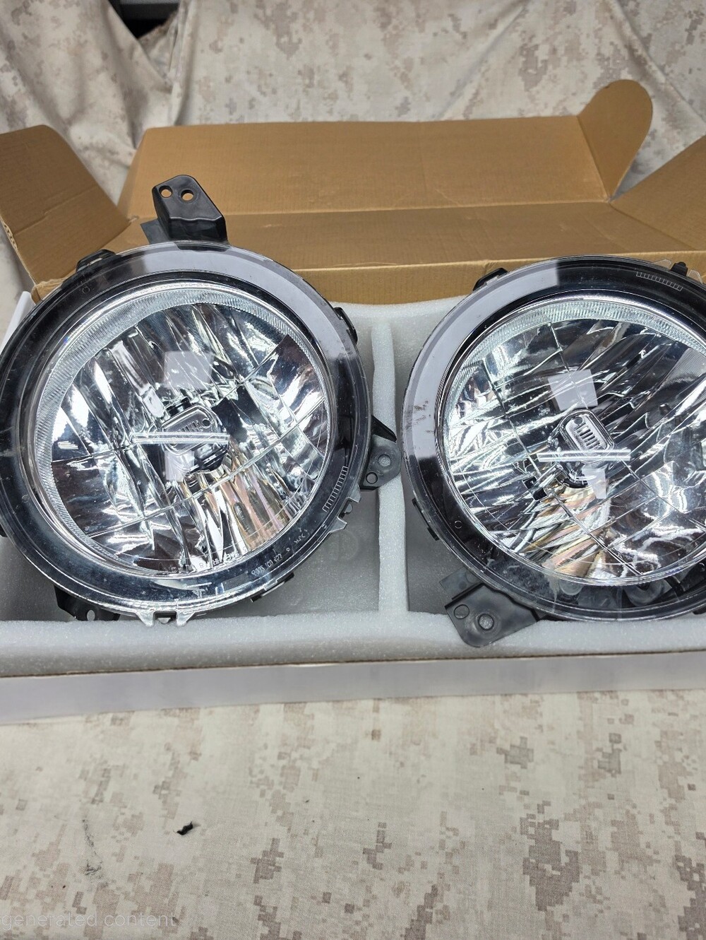 Mopar OEM Jeep JL Wrangler Halogen Headlights Set L/R 55112872AG And 55112873AG